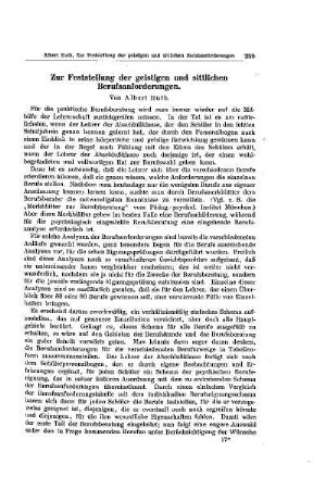 Zur Feststellung der geistigen und sittlichen Berufsanforderungen