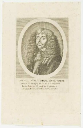 Bildnis des Conradus Christophorus Königsmarck