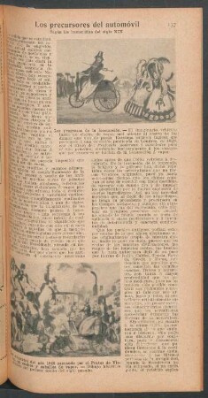 Los precursores del automóvil : Según los humoristas del siglo XIX