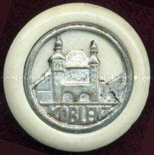 WHW-Abzeichen, Stadtwahrzeichen: Koblenz, Straßensammlung im Gau Koblenz-Trier vom Januar 1939