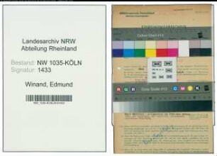 Entnazifizierung Edmund Winand , geb. 20.04.1898 (Lohnbuchhalter)