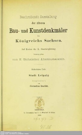 17: Stadt Leipzig (I. Theil)