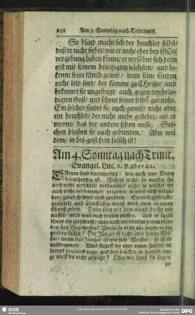 Am 4. Sonntag nach Trinit. Evangel. Luc. 6. v. 36-42.