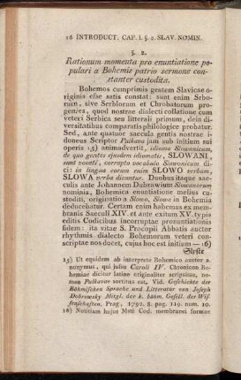 §. 2. Rationum momenta pro enuntiatione populari a Bohemis patrio sermone constanter custodita
