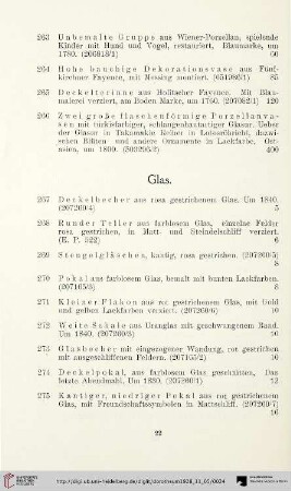 Glas (Nr. 267-284)