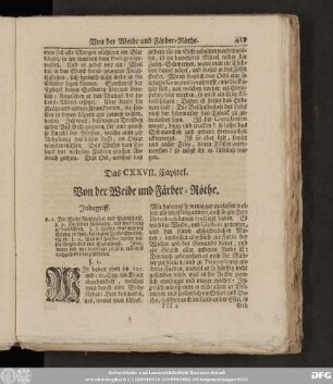 Das CXXVII. Capitel. Von der Weide und Färber-Röthe.