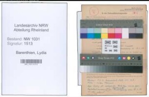 Entnazifizierung Lydia Barenthien , geb. 04.02.1906 ()