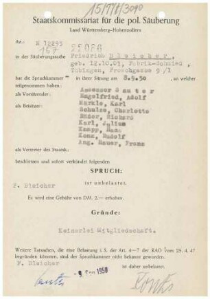 Bleicher, Friedrich