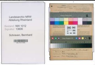 Entnazifizierung Bernhard Schraven , geb. 11.12.1891 (Arbeiter)