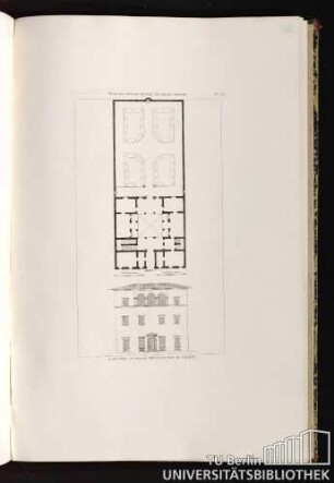 Pl. 30. Plan Du Palais Giugni Via Degli Alfani. Elevation Du Palais Giugni, Du Côté Du Jardin.