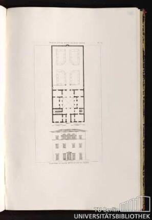 Pl. 30. Plan Du Palais Giugni Via Degli Alfani. Elevation Du Palais Giugni, Du Côté Du Jardin.