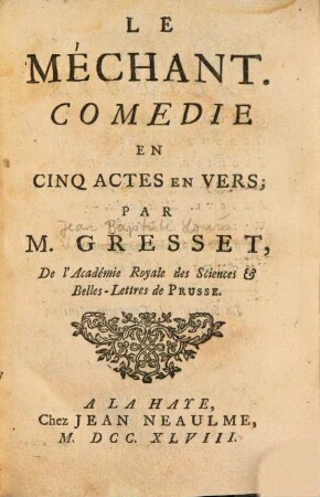 Nouveau Recueil Choisi Et Mêlé Des Meilleures Pièces Du Théâtre François Et Italien, 9