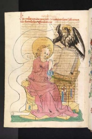 Johannes schreibt inspiriert vom Adler die Apokalypse