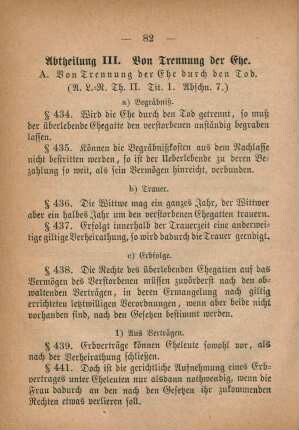 Abtheilung III. Von Trennung der Ehe.