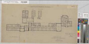 Arnsberg, Bezirksregierung, Hauptgebäude Seibertzstr. 1, Grundriss 2. Stock