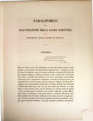 Paralipomeni alla illustrazione della Sagra Scrittura per Monumenti Fenico-Assirii ed Egiziani, 1