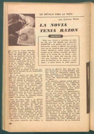 La novia tenía razón : Un detalle para la pista