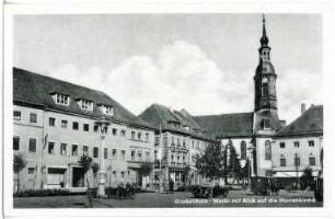 Großenhain. Markt und Marienkirche