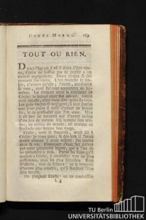 Tout ou rien.