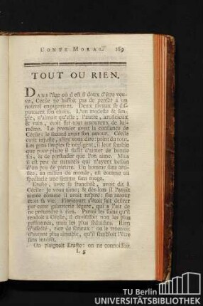 Tout ou rien.