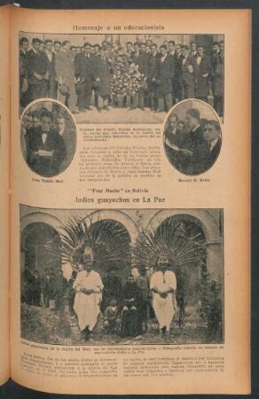 Indios guayochos en La Paz : "Fray Mocho" en Bolivia