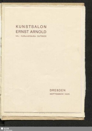 Kunstsalon Ernst Arnold