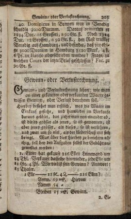 Gewinn- oder Verlustrechnung.