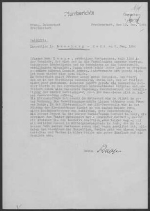 Loßburg-Rodt: Inspektionsbericht 1956