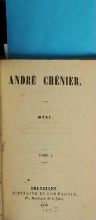 André Chénier. 1