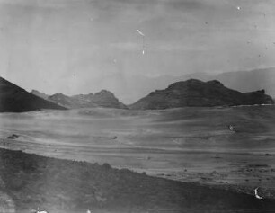 Strand von Salamansa : Blick auf den Strand mit Felsen von Salamansa.