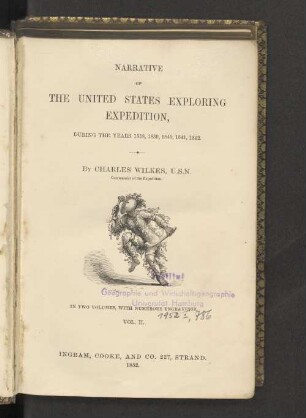 Vol. 2: Narrative of the United States exploring expedition, during the years 1838, 1839, 1840, 1841, 1842