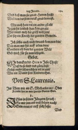 Von S. Laurentio.