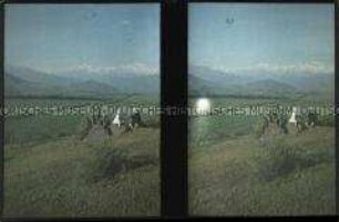Zwei Mädchen zur Rast in der Cordillera Provinz