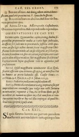 Observationes Ex. Cap. XXI.