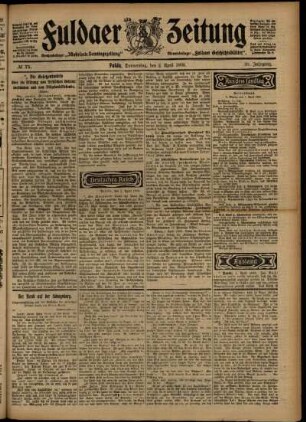 Ausgabe vom Donnerstag, den 02. April 1903.
