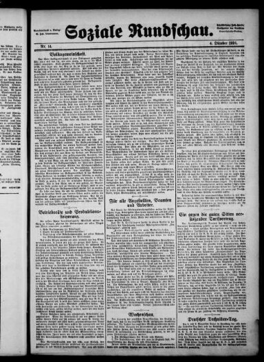 Titelseite einer Zeitung