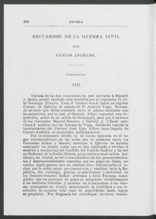 Recuerdos de la guerra civil : LIII - LVI