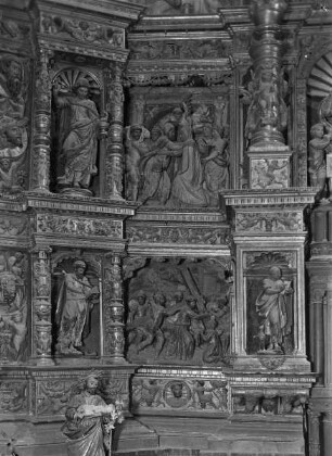 Szenen aus deer Passion Christi und die Begegnung an der Goldenen Pforte