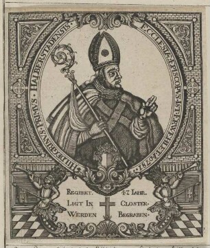Bildnis des Hildegrim I. von Chalons, Bischof von Halberstadt