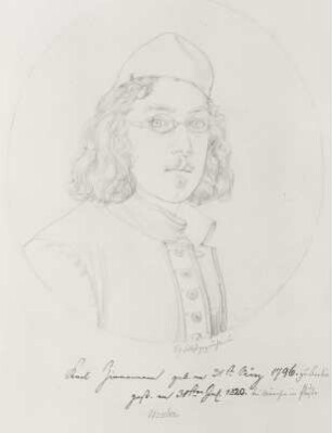 Selbstbildnis : Bildnis mit Brille, um 1800