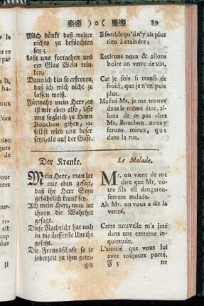 Der Kranke. = Le Malade. - Die Predigt. = Le Sermon.