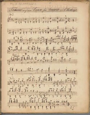 Träume auf dem Ocean für Guitarre - BSB Mus.N. 122,814#Beibd.2
