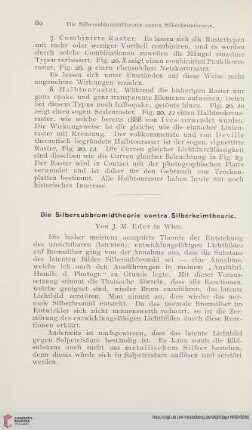 14: Die Silbersubbromidtheorie contra Silberkeimtheorie