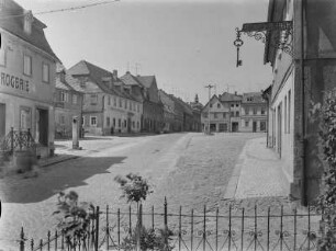 Blick auf Marktplatz