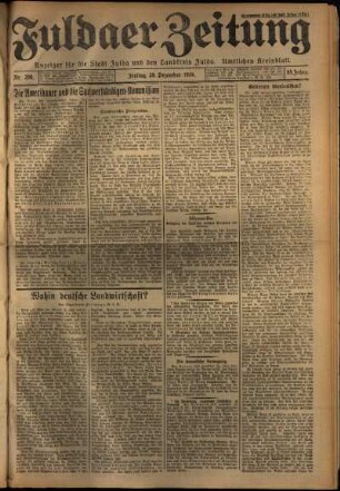 Ausgabe vom Freitag, den 28. Dezember 1928.