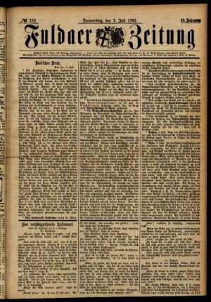 Ausgabe vom Donnerstag, den 07. Juli 1892.