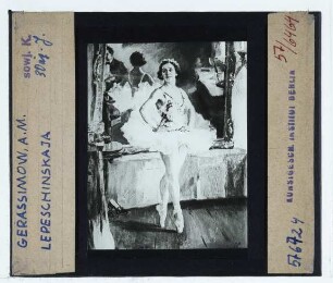 Gerassimow (Alexander), Porträt der Ballerina O. W. Lepeschinskaja (Портрет балерины О.В. Лепешинской), 1939