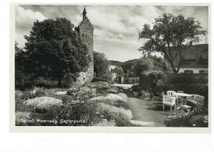 Gartenpartie bei Schloss Werenwag