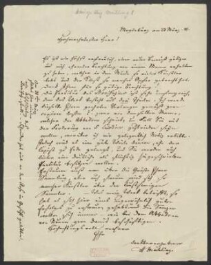Brief an Unbekannt : 23.03.1841