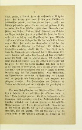 Der neue Reichskanzler und Ministerpräsident, General Leo v. Caprivi